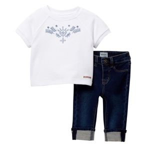 HUDSON French Terry Embroidered Pullover&Pants